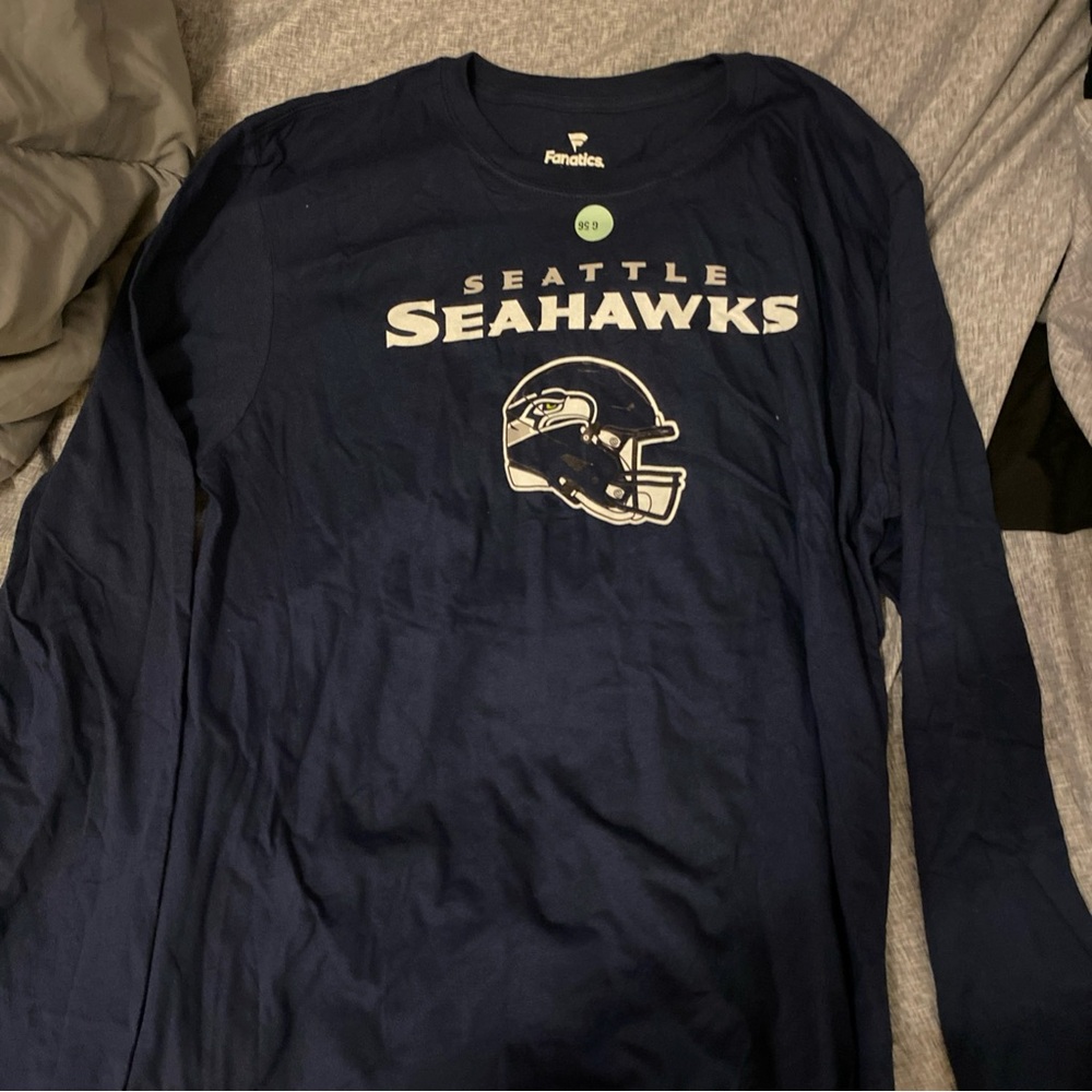 Seattle Seahawks Navy Long Sleeve Shirt